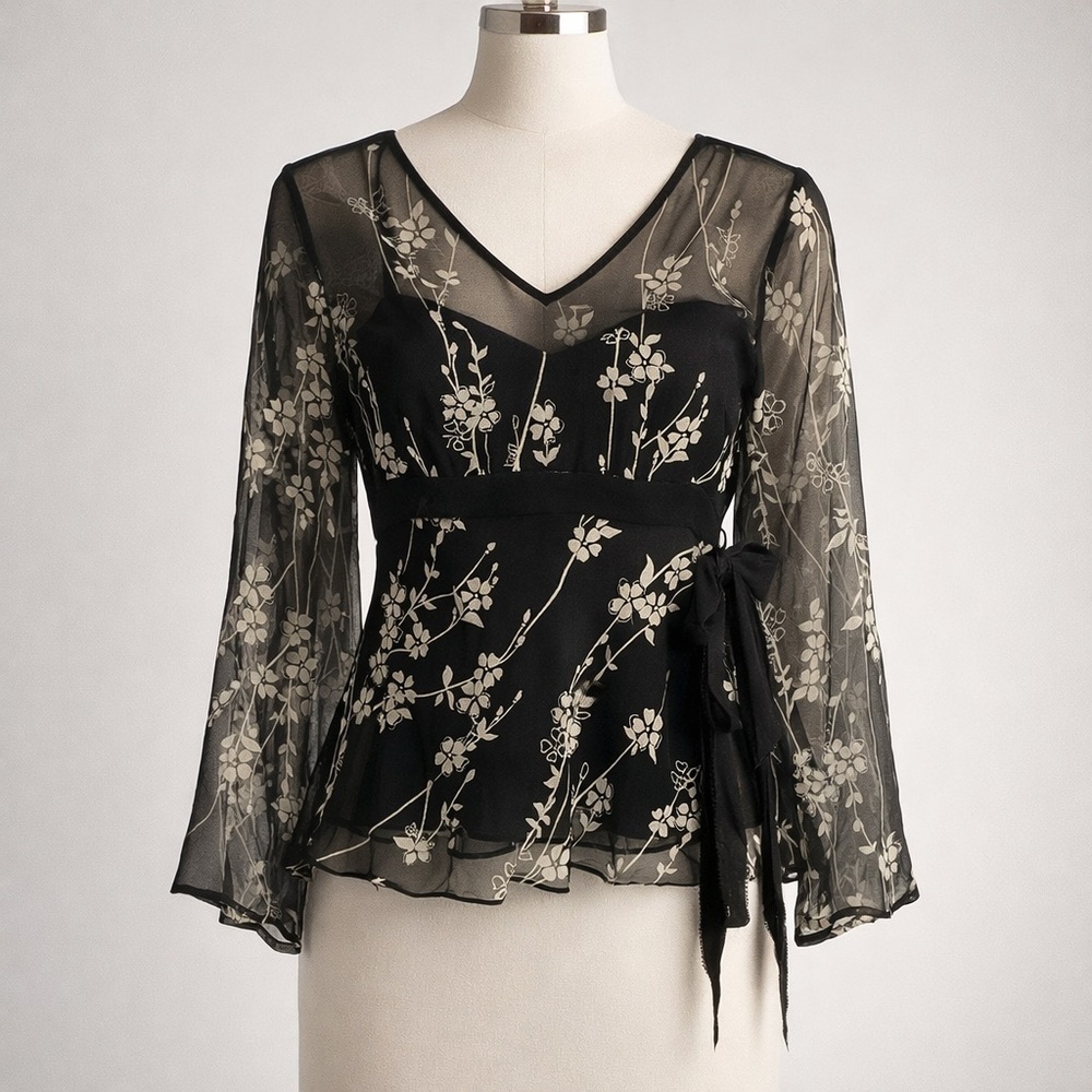 Vintage Silkland Sheer Blouse